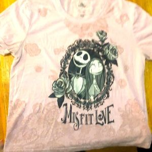 Nightmare Before Christmas T Shirt  size small pink